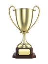 Gold trophy cup