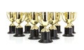 Gold Trophys Royalty Free Stock Photo