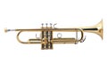 Gold trumpet Royalty Free Stock Photo