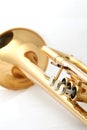 Gold trumpet Royalty Free Stock Photo