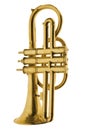 Gold trumpet vintage Royalty Free Stock Photo