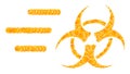 Gold Vector Rush Biohazard Mosaic Icon