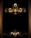 Gold vignettes Royalty Free Stock Photo