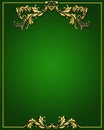 Gold vintage border ornament Royalty Free Stock Photo