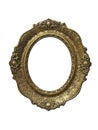 Gold vintage frame for gobelin Royalty Free Stock Photo