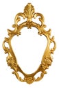 Gold vintage metal frame