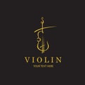 gold violin icon