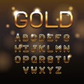 GOLD VIP letters alpahabet