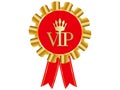 Gold VIP member rosette