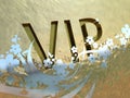 Gold VIP sign Royalty Free Stock Photo