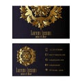 Gold Visiting Card, Business Vector Card creative Design Royalty Free Stock Photo