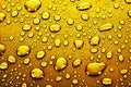 Gold water drops Royalty Free Stock Photo