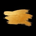 Gold watercolor texture paint stain abstract illustration. Shining brush stroke for you amazing design project