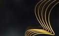 Dark and gold abstract background 3d render Royalty Free Stock Photo