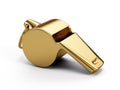 Gold whistle Royalty Free Stock Photo