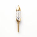 Golden Wall Hook Navithorn - Detailed Pen Strokes, Chromatic Geometry
