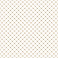 Gold and white seamless geometric lattice pattern, abstract vector background Royalty Free Stock Photo