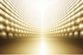 Gold and white stadium light effect background Royalty Free Stock Photo