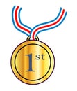 Gold Winner Medal Royalty Free Stock Photo