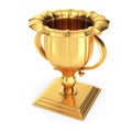 Gold winners cup Royalty Free Stock Photo