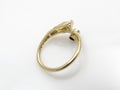 Gold womenÃÂ´s designer wedding ring with diamond