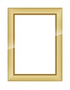 Gold wooden frame for picture or photo Royalty Free Stock Photo