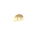 Gold Worker safety helmet icon isolated on white background. Insurance concept. Security, safety, protection, protect