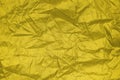 Gold Wrinkle nylon sheet texture Royalty Free Stock Photo