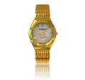 Gold wrist watch