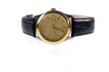 Gold wrist watches Royalty Free Stock Photo