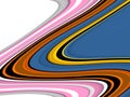 Gold yellow blue white pink orange soft lines background, abstract colorful geometries Royalty Free Stock Photo