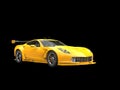 Gold yellow concept race car