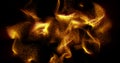 Gold yellow smoke particles and waves glowing brilliant beautiful sandy. Abstract background