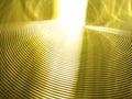 Gold yellow vertigo swirls circles grooves Royalty Free Stock Photo