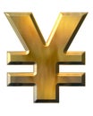 Gold yen Royalty Free Stock Photo