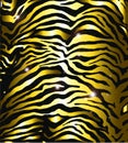 Gold zebra skin