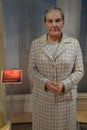 Golda Meir statue at Madame Tussauds in Times Square in Manhattan, New York City