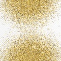 Gold glitter celebratory confetti background Royalty Free Stock Photo