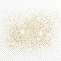 Gold glitter celebratory confetti background Royalty Free Stock Photo