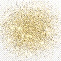 Gold glitter celebratory confetti background Royalty Free Stock Photo