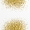 Gold glitter celebratory confetti background Royalty Free Stock Photo