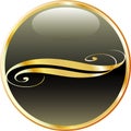 Goldblackbutton