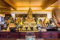 The Small Buddha Sculpture Inside the Temple of the Golden Mountain Wat Saket Royalty Free Stock Photo