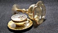 Goldel little cup with golden glass