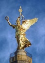 Goldelse, atop the Victory column, Berlin. Royalty Free Stock Photo