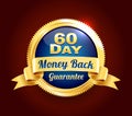 Golden 60 Day Guarantee Badge