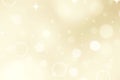 Golden abstract background bokeh blurred beautiful shiny lights Christmas Royalty Free Stock Photo