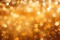 golden abstract background with bokeh defocused lights and stars, golden glitter texture Colorfull Blurred abstract background for Royalty Free Stock Photo