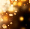 Golden Abstract Bokeh Background Royalty Free Stock Photo