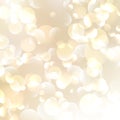 Golden Abstract Bokeh Background. Royalty Free Stock Photo